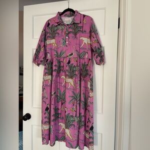 NWT Women’s Pink Animal Print Dress in Pink